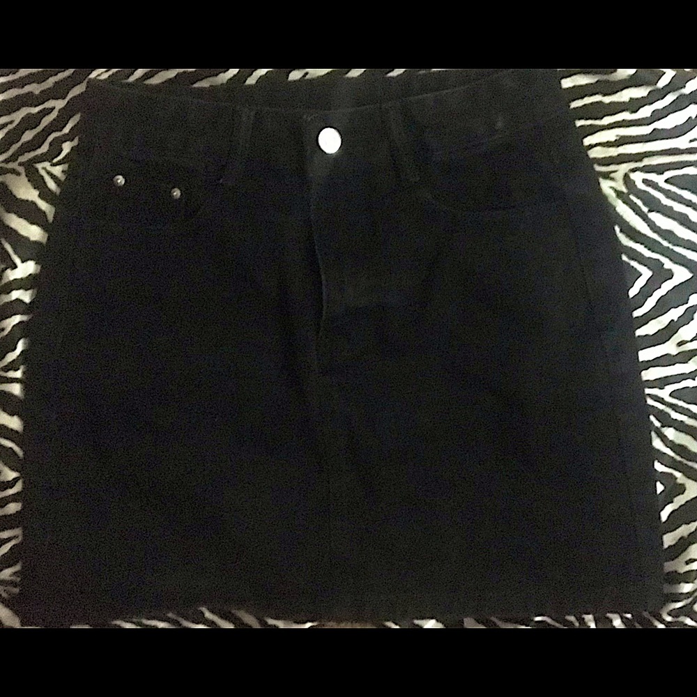 SHEIN denim skirt Size:medium Color:black
